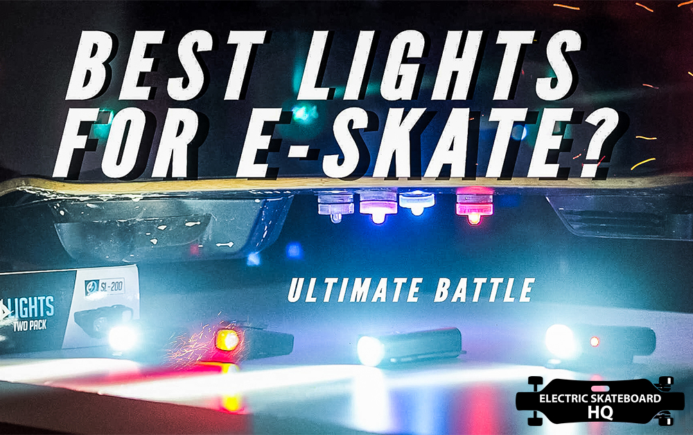 Lights for Electric Skateboard Compare: Shredlights, Backfire Cannon II, Meepo’s Elumi, BoardBlazers.