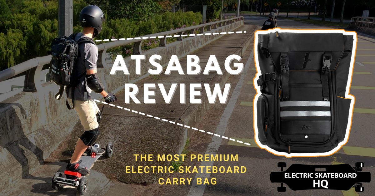 Atsabag Review – A $219 electric skateboard carry backpack