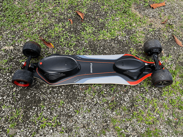MEEPO Shuffle (V4) 620W x 2 Electric Skateboard - Black/Red for sale online