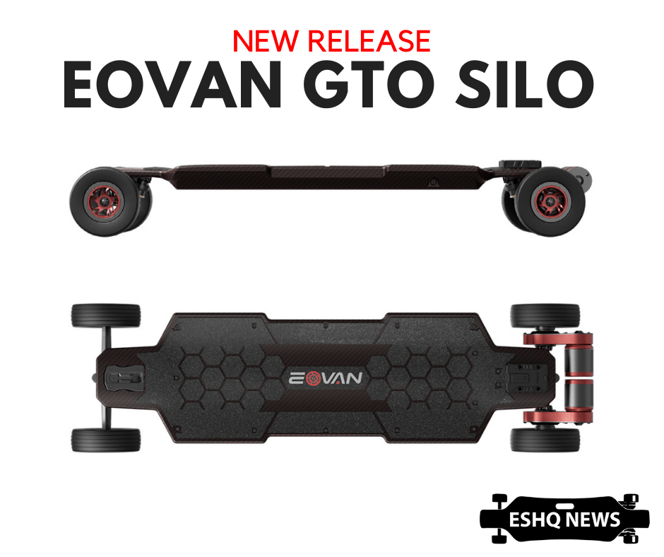 All-new Eovan GTO Silo – All-Terrain Electric Skateboard with Gear Drive!