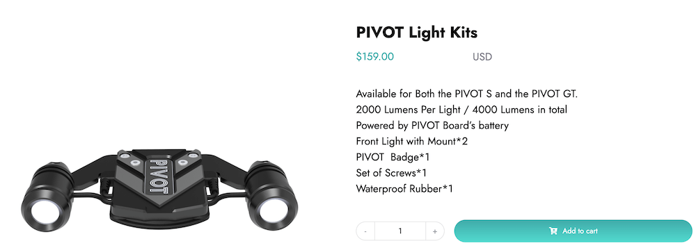 pivot light kits from Propel